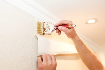 Pose de papier peint à Lanne — revêtements muraux et toiles de verre